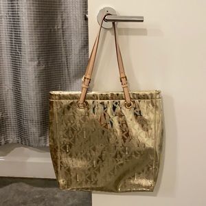 Gold Michael Kors Tote